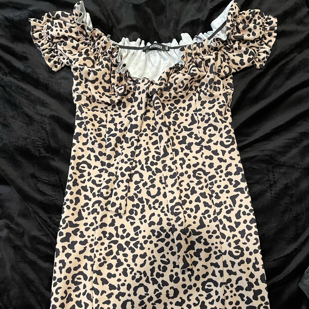 Misguided mini cheetah dress